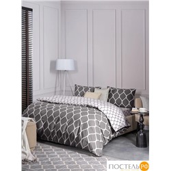 PRIME PRIVE ХАРДИ сер КПБ 200х220-1/230х250-1/50х70-2, 4 пр., хл./сатин