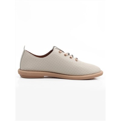 03-YH513-3 BEIGE Полуботинки летние женские (натуральная кожа)