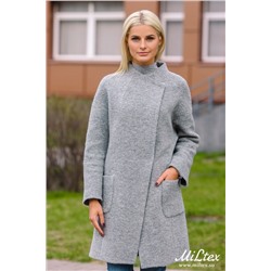 Кардиган из валяной шерсти, серого цвета. Арт. 449