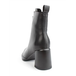 04-M3-L808 BLACK Ботильоны зимние женские (натуральная кожа, натуральный мех)