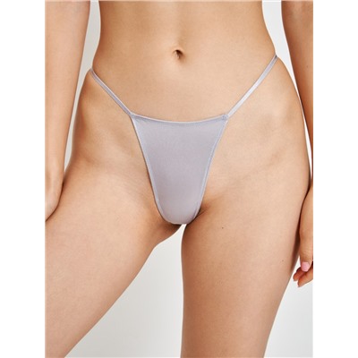 Трусы стринг женские 3 шт. Spozy серебристый Infinity Lingerie