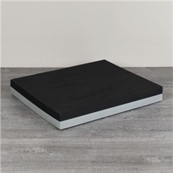 Мат балансировочный для фитнеса и йоги 50х40х6cm/ черно-серый/ уп20