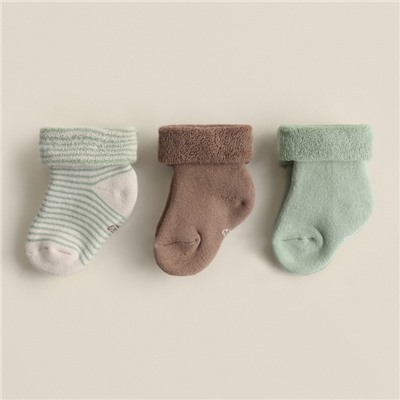 Носки детские махровые 3 пары SL HOME, 6-8 см