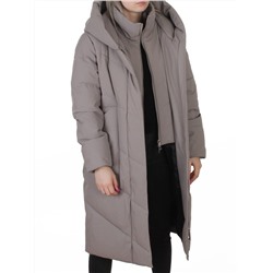 8836 GRAY Пальто зимнее женское (150 гр. холлофайбер)