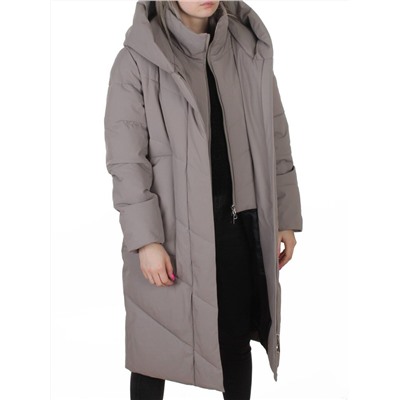 8836 GRAY Пальто зимнее женское (150 гр. холлофайбер)
