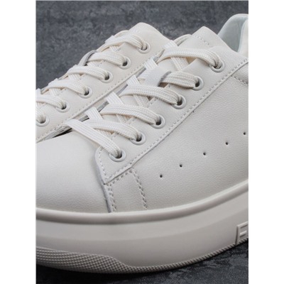 03-YC151-3 LT. BEIGE Кеды женские (натуральная кожа)