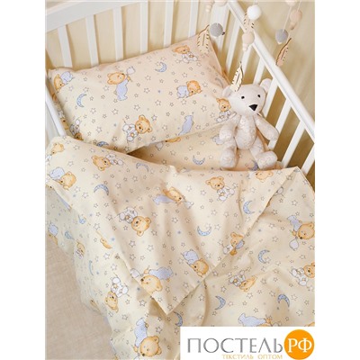 DAILY by T МИШКИ молоч КПБ 112х147-1/110х150-1/40х60-1, 3 пр., хл.