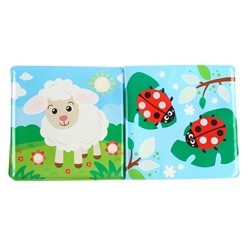 Книжка - игрушка для ванны Крошка Я «Рисуем пальчиками: животные фермы», водная раскраска