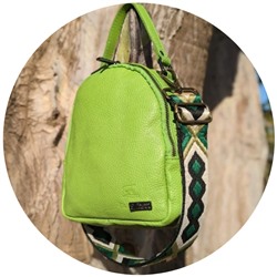 AB.Z · Pelle · mochila NAPA (630) PISTACHO - CINTURON BOLSOS (150)-6 (18) АКЦИЯ