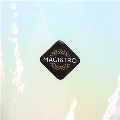 Бокалы для вина Magistro «Жемчуг», 400 мл, 9.5×23.5 см, набор 2 шт., стекло, перламутровые