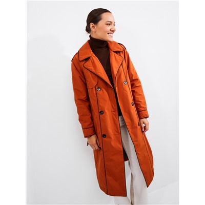 Плащ женский терракот