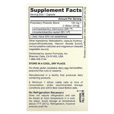 Jarrow Formulas, Fem Dophilus, добавка для женщин, 60 растительных капсул