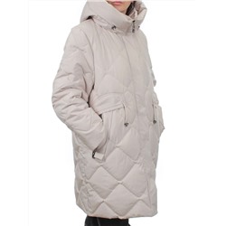 8503 BEIGE Пальто зимнее женское (холлофайбер 200 гр.)