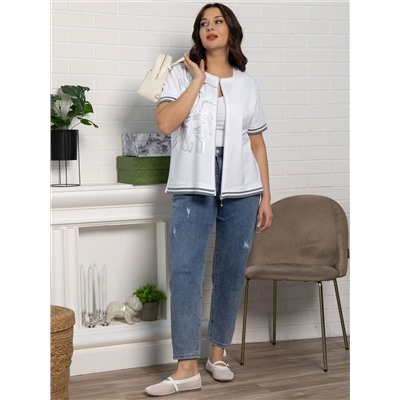 Блуза Бэлла (белая) Б15533-20М