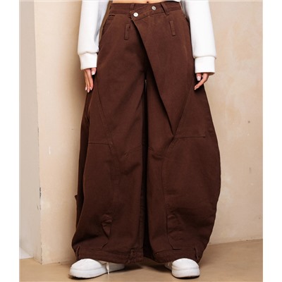 Джинсы #КТ3962, коричневый