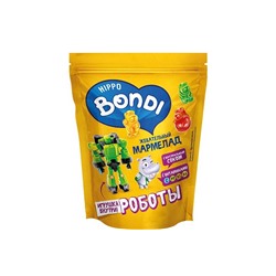 «HIPPO BONDI & FRIENDS», мармелад жевательный с игрушкой «Роботы», 100 г