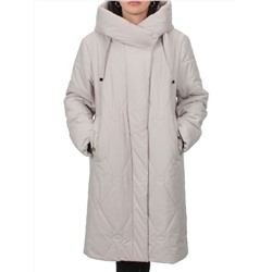 1119 LT. BEIGE Пальто зимнее облегченное женское (холлофайбер 150 гр.)