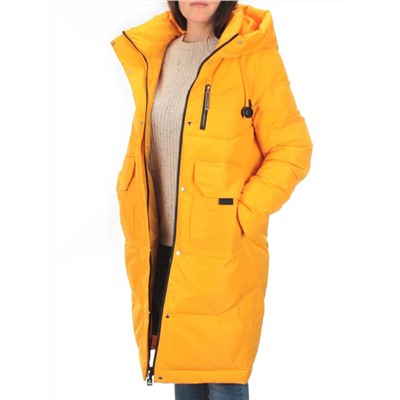 M-2258 YELLOW Пальто зимнее женское MEAJIATEER (био-пух)