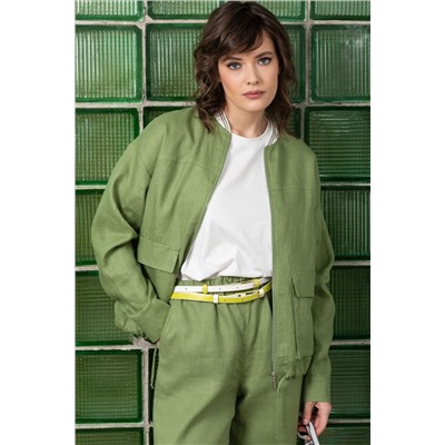 Жакет бомбер на молнии