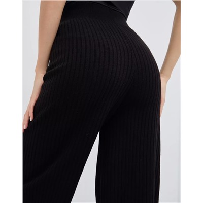 Брюки палаццо (вязаный трикотаж)