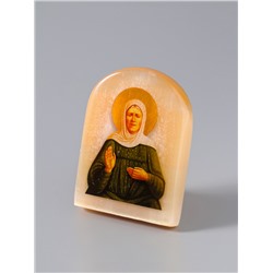 Икона настольная «Матрона», 6×5 см, селенит