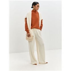 Джемпер водолазка HANNA, Терракот