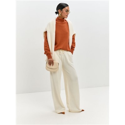 Джемпер водолазка HANNA, Терракот