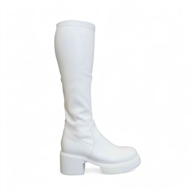Сапоги-чулки демисезонные Х381-163 белые