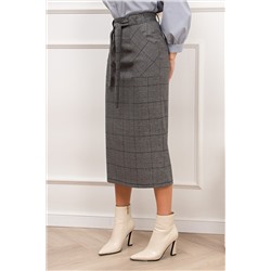 Юбка серая в клетку Скания №3