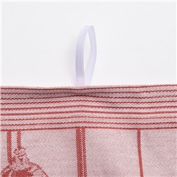 Полотенце "Доляна" Новогодние игрушки красные 40х60 см, пл. 225 г/м², жаккард, 100 % хлопок