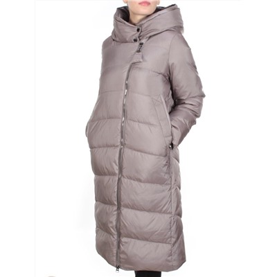 2118 LIGHT GRAY Пальто зимнее женское MELISACITI (200 гр. холлофайбера)