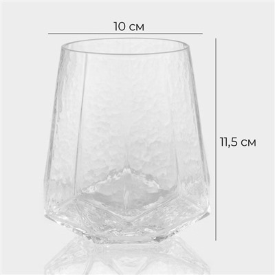 Стакан Magistro «Дарио», 450 мл, стекло, прозрачный