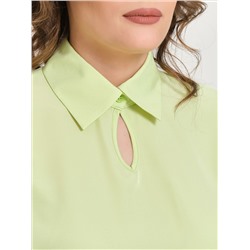 Блузка однотонная с коротким рукавом