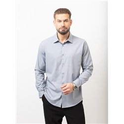 008J Мужская рубашка JenTa светло-серая