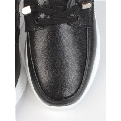 03-ZL-8861-1 BLACK Полуботинки женские (натуральная кожа)