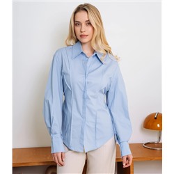 Рубашка #КТ3696, голубой