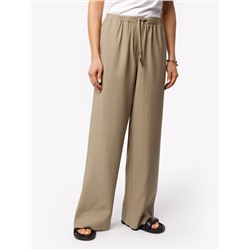 Свободные брюки из плотного лиоцелла на резинке