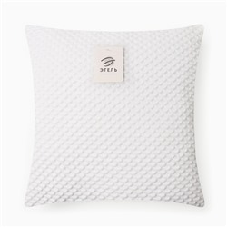 Подушка декоративная «Этель. Квадрат», 40×40 см, белая