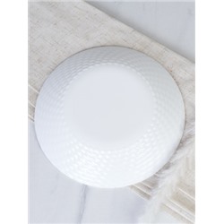 Столовый набор 18 предметов фактурный  GRAY-18 7518 (WHITE) /уп 2/