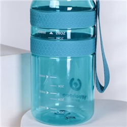 Бутылка для воды спортивная Woohooo H2O цвет Light Blue 850 ml/ уп60