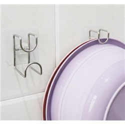 Крючок для ванной с двойной фиксацией, 1 шт.