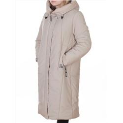 M-9098 BEIGE Пальто зимнее женское (верблюжья шерсть, 120 гр. холлофайбер)