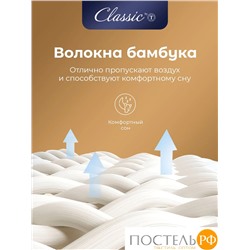 CLASSIC by T БАМБУК В ХЛОПКЕ Одеяло 200х210,1пр,хлопок-тик/бамбук/полиэф.вол