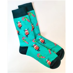 Носки НГ р.37-44 "Happy NY" Олень в Шарфе