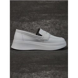 03-PDD171-6 GRAY/VIOLET Полуботинки женские (натуральная кожа)