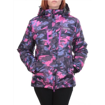 W1607-1 VIOLET PRINT Куртка горнолыжная женская ERUITOR (100 гр. холлофайбера)
