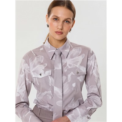 Блузка со съёмным галстуком