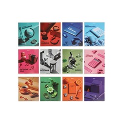 Комплект 12 предметных тетрадей 48 листов, справочная информация, 60 г