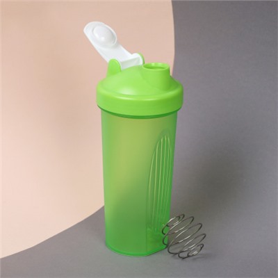 Бутылка/Шейкер SIMPLE SHSA-600 зелёный, для спортивного питания 600ML/уп72