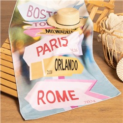 Полотенце пляжное «Этель» Traveller, 70×140 см, 250 г/м²